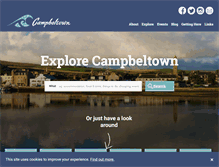 Tablet Screenshot of explorecampbeltown.com